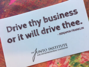 Drive thy business or it will drive thee.